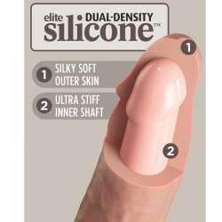 KING COCK ELITE DILDO REALISTICO VIBRADOR SILICONA CONTROL REMOTO 178 CM