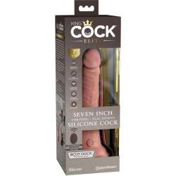 KING COCK ELITE DILDO REALISTICO VIBRADOR SILICONA CONTROL REMOTO 178 CM