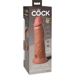 KING COCK ELITE DILDO REALISTICO VIBRADOR SILICONA 203 CM CARAMELO