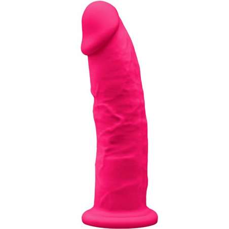 SILEXD MODELO 2 PENE REALISTICO SILICONA PREMIUM SILEXPAN FUCSIA 23 CM