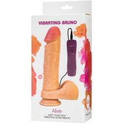 ALIVE BRUNO PENE REALISTICO VIBRADOR 22 CM