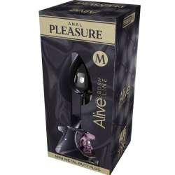 ALIVE ANAL PLEASURE MINI PLUG METAL ROSA TALLA M