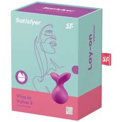 SATISFYER VIVA LA VULVA 3 VIBRADOR LAY ON VIOLETA