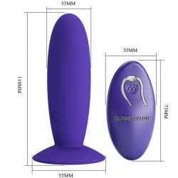 PRETTY LOVE YOUTH PLUG ANAL VIBRADOR CONTROL REMOTO VIOLETA