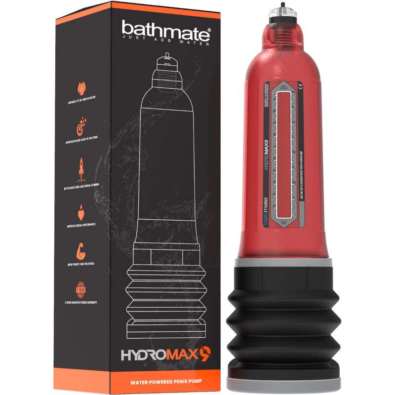 BATHMATE HYDROMAX 9 BOMBA AUMENTO PENE ROJO