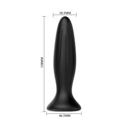 MR PLAY PLUG ANAL VIBRADOR NEGRO RECARGABLE