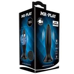 MR PLAY PLUG ANAL VIBRADOR NEGRO RECARGABLE