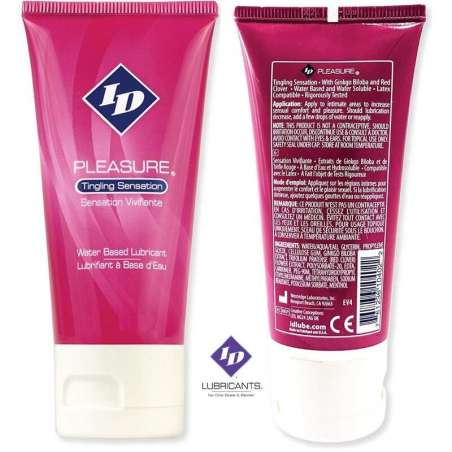 ID PLEASURE LUBRICANTE BASE AGUA TINGING SENSATION TRAVEL TUBE 60 ML