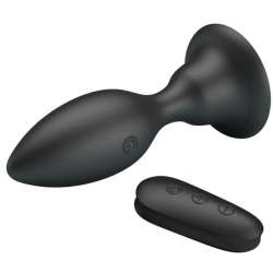 MR PLAY PLUG ANAL CON VIBRACION NEGRO CONTROL REMOTO