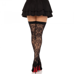 LEG AVENUE MEDIAS RED ROSAS SILVESTRES NEGRO