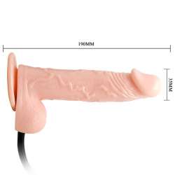 BAILE INFLATABLE DILDO HINCHABLE REALISTICO CON VENTOSA 15 CM