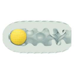 CALIFORNIA EXOTICS BOUNDLESS STROKER BLANDO REVERSIBLE AMARILLO