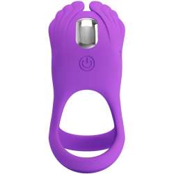 PRETTY LOVE ANILLO VIBRADOR SILAS 7 VIBRACIONES SILICONA LILA