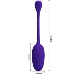 PRETTY LOVE KNUCKER HUEVO VIBRADOR RECARGABLE LILA