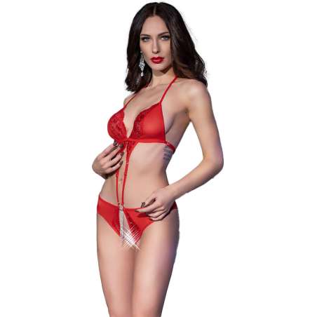 CHILIROSE CR 4410 BODY CROTCHLESS ROJO S M