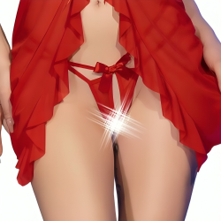 CHILIROSE CR 4696 BABYDOLL TANGA CROTCHLESS ROJO S M