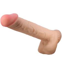 PRETTY LOVE SLIDING SKIN SERIES DILDO REALiSTICO CON VENTOSA PIEL DESLIZANTE 26 CM