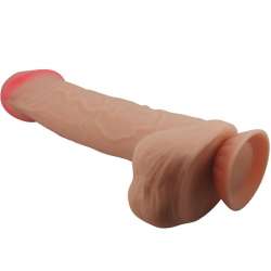 PRETTY LOVE SLIDING SKIN SERIES DILDO REALiSTICO CON VENTOSA PIEL DESLIZANTE 26 CM