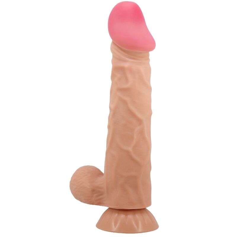 PRETTY LOVE SLIDING SKIN SERIES DILDO REALiSTICO CON VENTOSA PIEL DESLIZANTE 24 CM