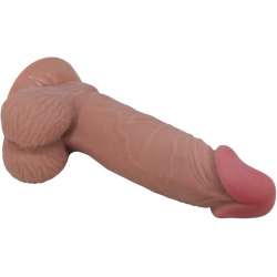 PRETTY LOVE SLIDING SKIN SERIES DILDO REALiSTICO CON VENTOSA PIEL DESLIZANTE MORENO 194 CM