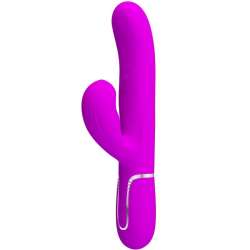 PRETTY LOVE PERLITA VIBRADOR PUNTO G 3 EN 1 MULTIFUNCIoN VIOETA