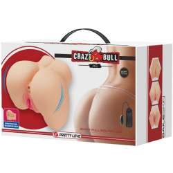 CRAZY BULL VAGINA Y ANO REALISTICOS VIBRADOR MILA