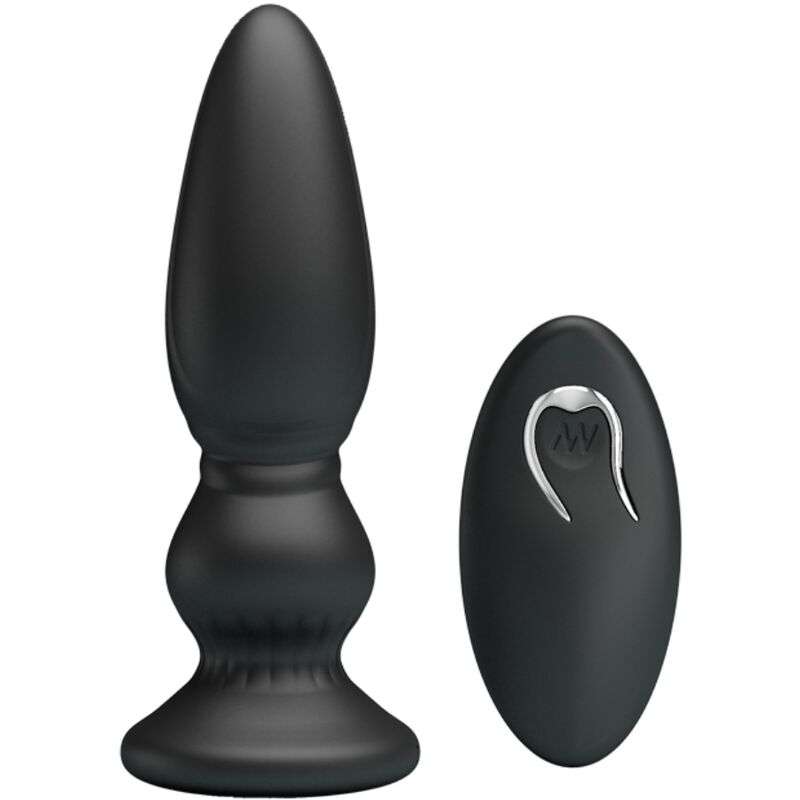 MR PLAY VIBRADOR POTENTE CONTROL REMOTO ANAL PLUG NEGRO