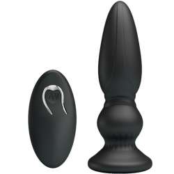 MR PLAY VIBRADOR POTENTE CONTROL REMOTO ANAL PLUG NEGRO