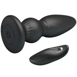 MR PLAY VIBRADOR POTENTE CONTROL REMOTO ANAL PLUG NEGRO