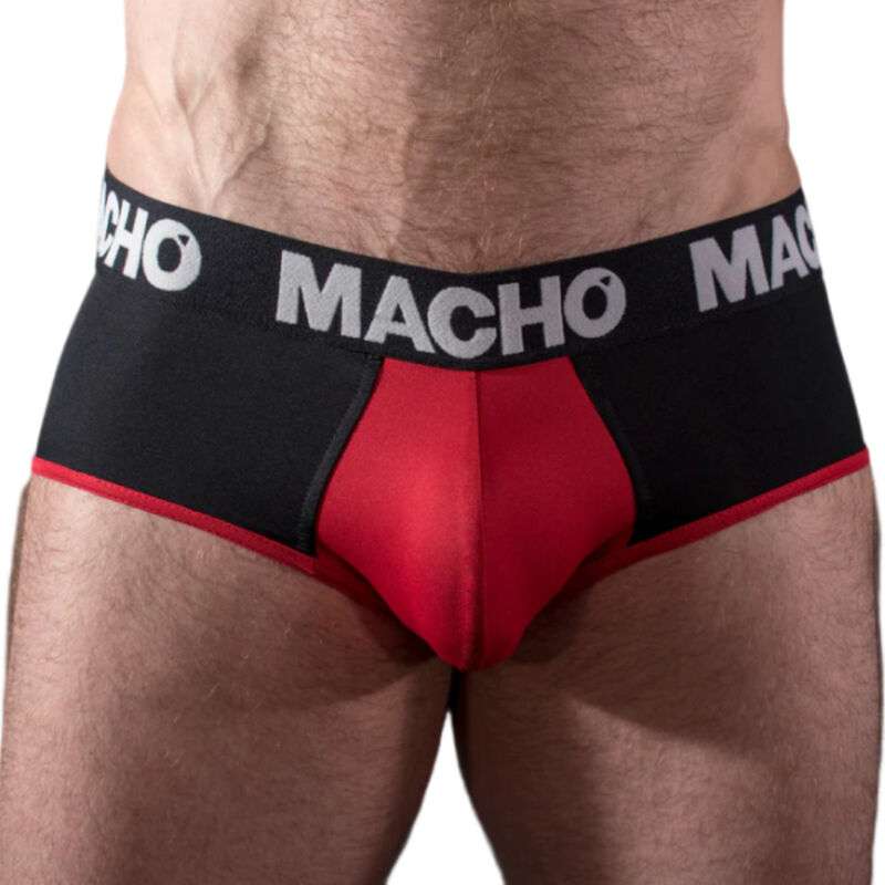 MACHO MS26N SLIP NEGRO ROJO S