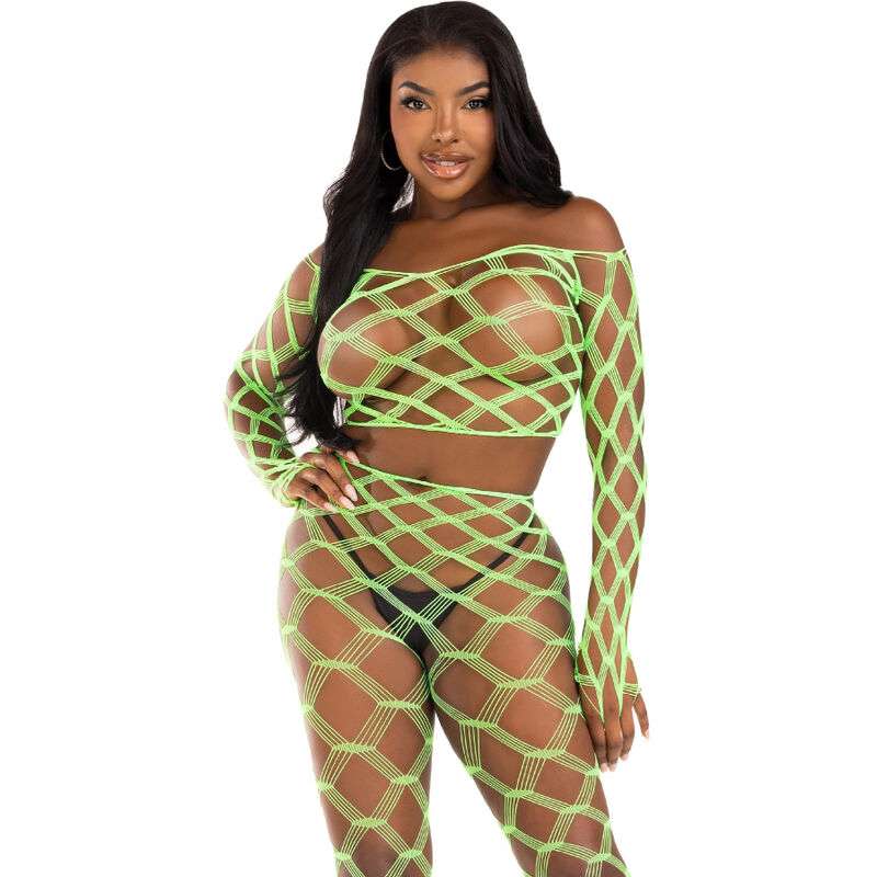 LEG AVENUE TOP LEGGINS HARDCORE VERDE