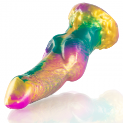 EPIC IRIS DILDO CON TESTiCULOS ARCOiRIS DE PLACER