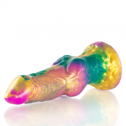 EPIC IRIS DILDO CON TESTiCULOS ARCOiRIS DE PLACER