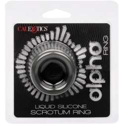 CALIFORNIA EXOTICS ALPHA ANILLO EXTENSIoN ESCROTO DOBLE NEGRO