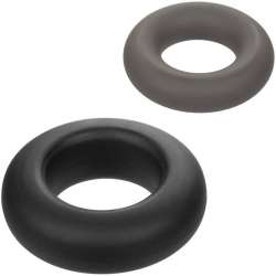 CALIFORNIA EXOTICS ALPHA SET DE 2 ANILLOS PROLONG GRIS