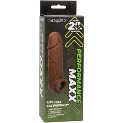 CALIFORNIA EXOTICS PERFORMANCE MAXX EXTENSIoN REALISTA 7 PIEL MORENO