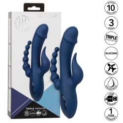 CALIFORNIA EXOTICS VIBRADOR TRIPLE ORGASM AZUL