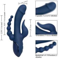 CALIFORNIA EXOTICS VIBRADOR TRIPLE ORGASM AZUL