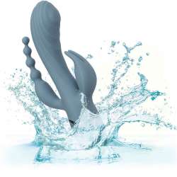 CALIFORNIA EXOTICS VIBRADOR TRIPLE eXTASIS GRIS