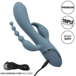 CALIFORNIA EXOTICS VIBRADOR TRIPLE eXTASIS GRIS