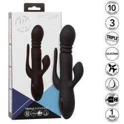 CALIFORNIA EXOTICS VIBRADOR TRIPLE EUPHORIA NEGRO