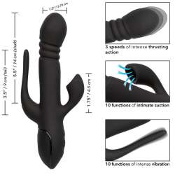 CALIFORNIA EXOTICS VIBRADOR TRIPLE EUPHORIA NEGRO