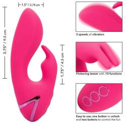 CALIFORNIA EXOTICS SO CAL SUSHINE VIBRATOR RABBIT FUCSIA BY CALIFORNIA DREAMING