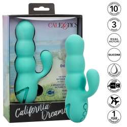 CALIFORNIA EXOTICS DEL MAR DIVA VIBRADOR RABBIT VERDE AGUA BY CALIFORNIA DREAMING