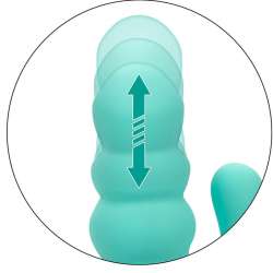 CALIFORNIA EXOTICS DEL MAR DIVA VIBRADOR RABBIT VERDE AGUA BY CALIFORNIA DREAMING