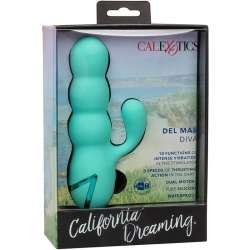 CALIFORNIA EXOTICS DEL MAR DIVA VIBRADOR RABBIT VERDE AGUA BY CALIFORNIA DREAMING