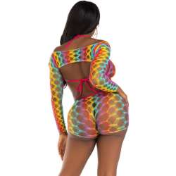 LEG AVENUE SET TRES PIEZAS MULTICOLOR