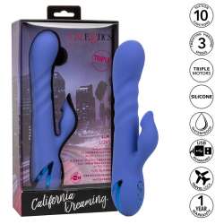 CALIFORNIA EXOTICS LA LOVE VIBRADOR SUCCIONADOR AZUL BY CALIFORNIA DREAMING