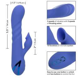 CALIFORNIA EXOTICS LA LOVE VIBRADOR SUCCIONADOR AZUL BY CALIFORNIA DREAMING