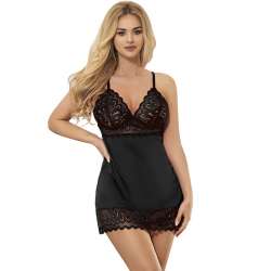 SUBBLIME BABYDOLL CON ESTAMPADO FLORAL PECHO NEGRO S M